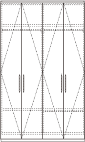 シェルフ 4枚扉
